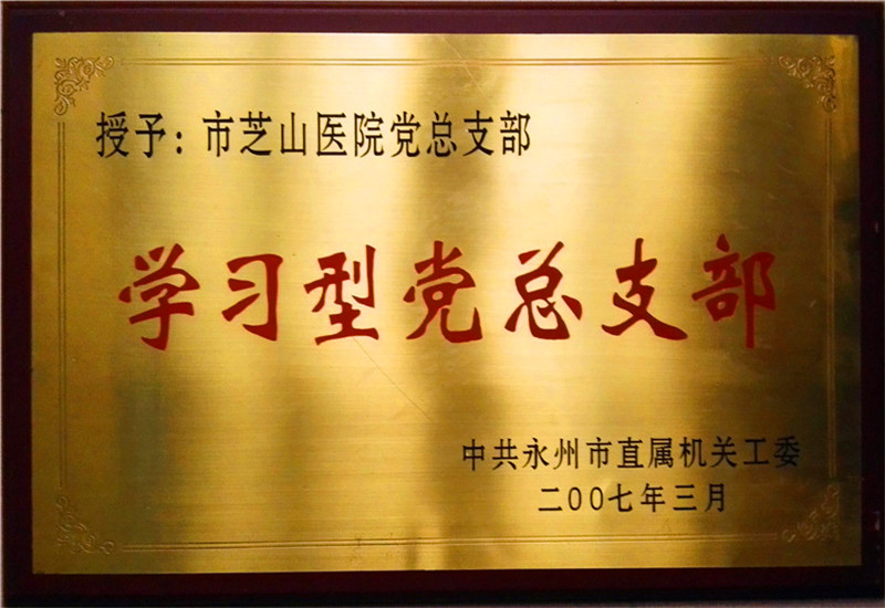 2007年学习型党总支部